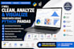 clean analyse and visualize your data in python pandas