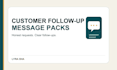 write customer follow up and review request messages