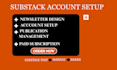 fully setup design and manage substack or beehiiv newsletter
