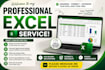 do professional excel data entry, formulas, and vlookup
