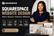 set up business square spqace website design non coding website design