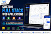 develop a custom full stack web application with ai features