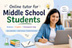 teacher middle school students