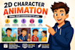 create a 2d animation of your character