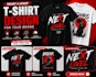 create modern custom t shirt design in canva
