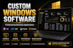 develop a professional custom windows desktop application