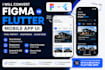 convert figma UI design to flutter mobile app