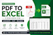 convert PDF to excel, word, CSV and editable spreadsheets