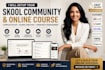 do skool setup, course creation, and online course upload, skool course, set up