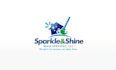 design sparkle and shine cleaning service logo