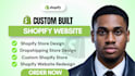 build shopify store, custom shopify store design shopify dropshipping store