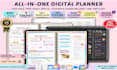 design responsive hyperlink planner with google apple calendar and chatgpt sync