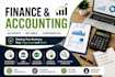 finance, accounting , data entry