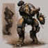 make robot futuristic mecha and concept art