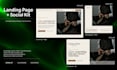 design a high converting landing page and social media kit