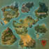 hand draw a fantasy map with digital map