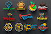 create restaurant, fast food, food ,bbq logo