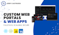 design and build a custom web portal and web app