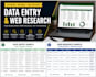 do accurate data entry and web research