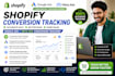 set up shopify google ads and meta ads conversion tracking GTM