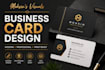 design a professional modern business card
