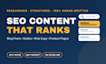 write SEO blog posts, articles, and website content