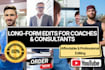 edit your youtube coaching and consultant video with motion graphics