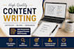 write high quality article and blog posts