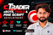develop ctrader cbots, tools and tradingview pine script