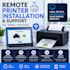 install and troubleshoot printer on your laptop remotely