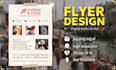design a modern, printable flyer