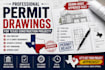 do permit drawings for texas construction projects