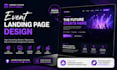 design a modern high converting event landing page
