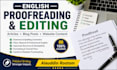 proofread and edit your english articles and blog posts