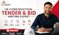 write UK construction tender bid proposal tender documents itt response and rams