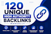 create 120 high authority SEO backlinks manually