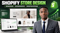 do shopify store design, redesign shopify website and dropshipping store