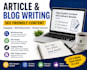 write engaging SEO blog posts and articles