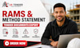 prepare UK tender rams construction method statement risk assessment and hse doc