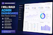 build a react admin dashboard with charts and tables