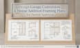 design garage conversion and house addition framing plans for permit approval