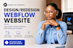 do webflow landing page redesign webflow website webflow website development