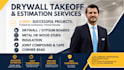 do drywall and framing takeoff and cost estimation