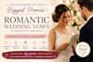 write your romantic wedding vows and heartfelt wedding speech