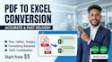 convert PDF to excel, word and editable documents