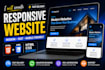 create a responsive landing page,business profiles using HTML CSS
