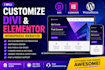 customize divi and elementor wordpress websites