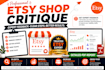 do etsy shop critique