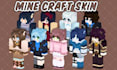 create custom minecraft skin model, java bedrock minecraft avatar logo skin art