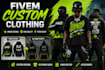 create custom fivem clothing, eup, gang and server clothing